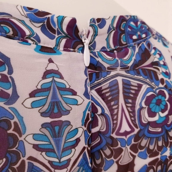 EVA MENDES Lightweight Sabrina Patterned Dress, S - Picture 3 of 13